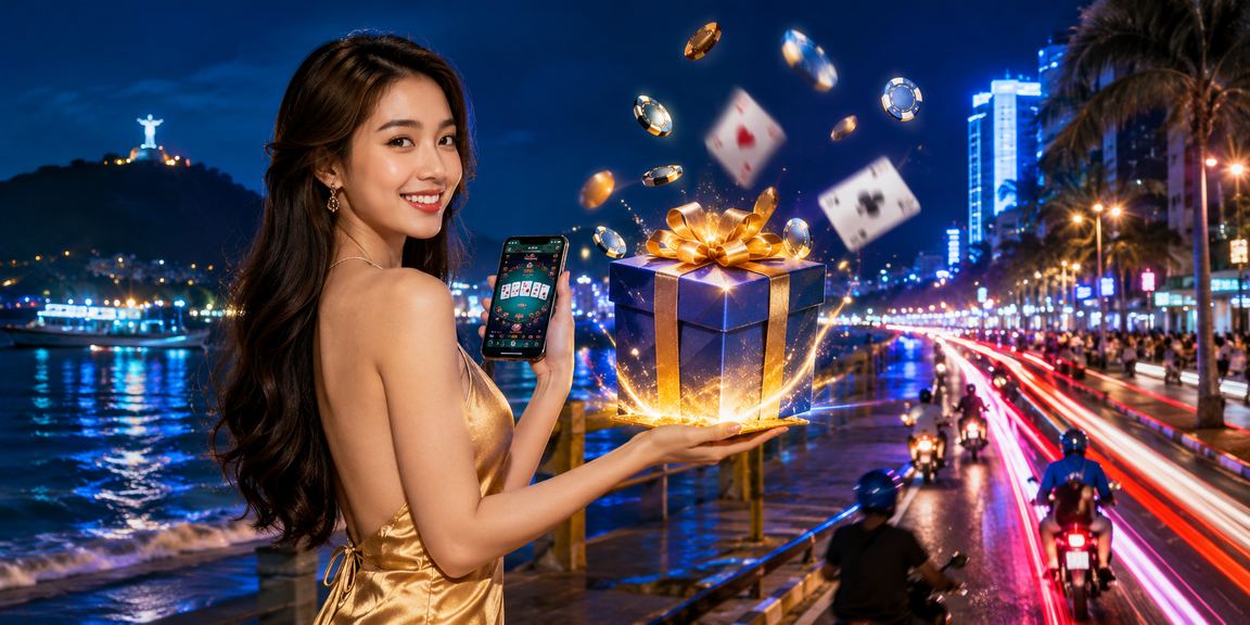 Người dùng tại bãi biển Vũng Tàu thư giãn và kiểm tra lịch sự kiện thể thao trên điện thoại